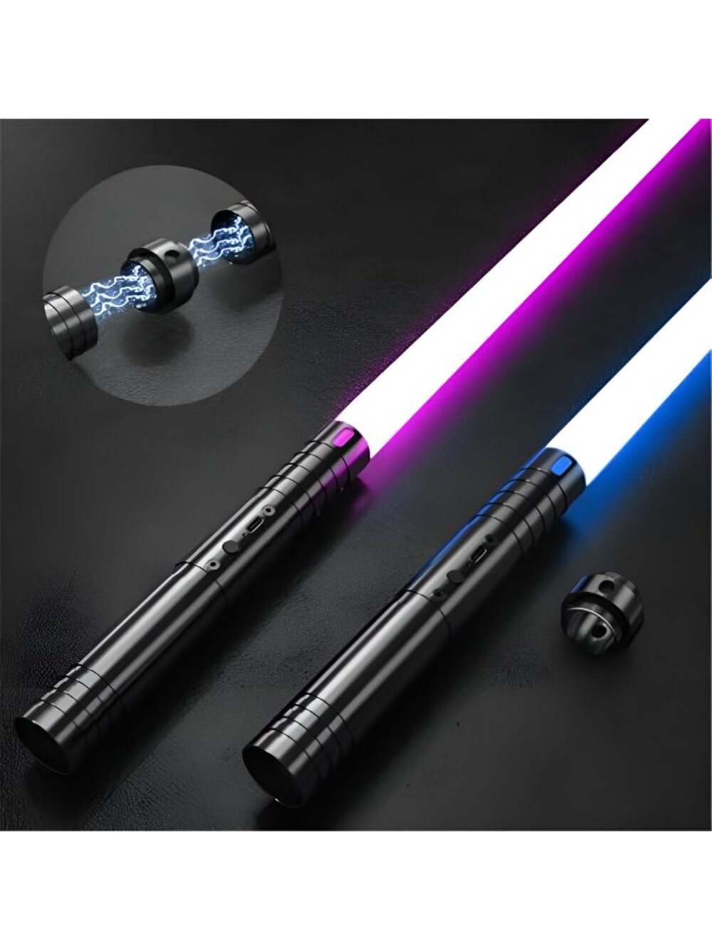 2 Pack Light Saber, 15 Colors and 4 Modes Light up Light Saber for Dueling